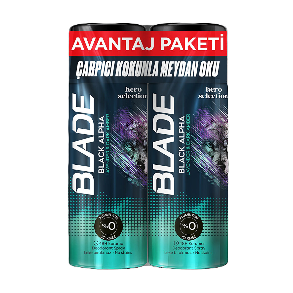 Blade Black Alpha Deodorant 2 x 150 Ml 2 ADET