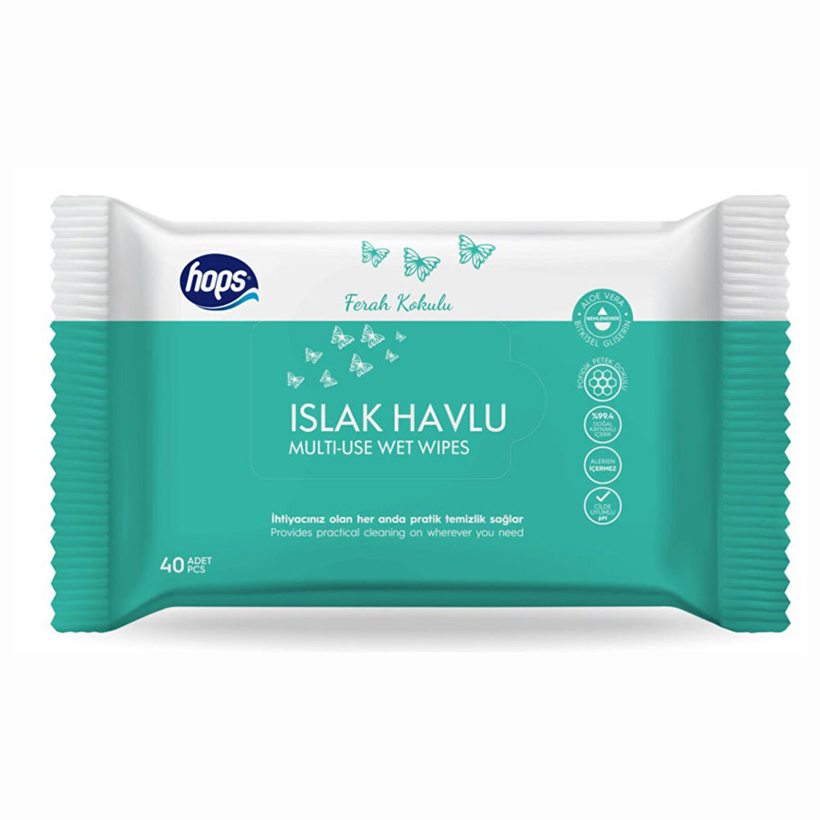 Hops Islak Havlu 40'lı 2 ADET