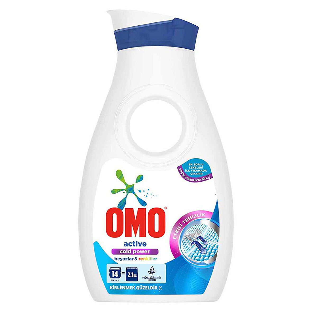 Omo Sıvı Çamaşır Deterjanı Active Beyazlar ve Renkliler 910 ML 14 Yıkama 3 ADET