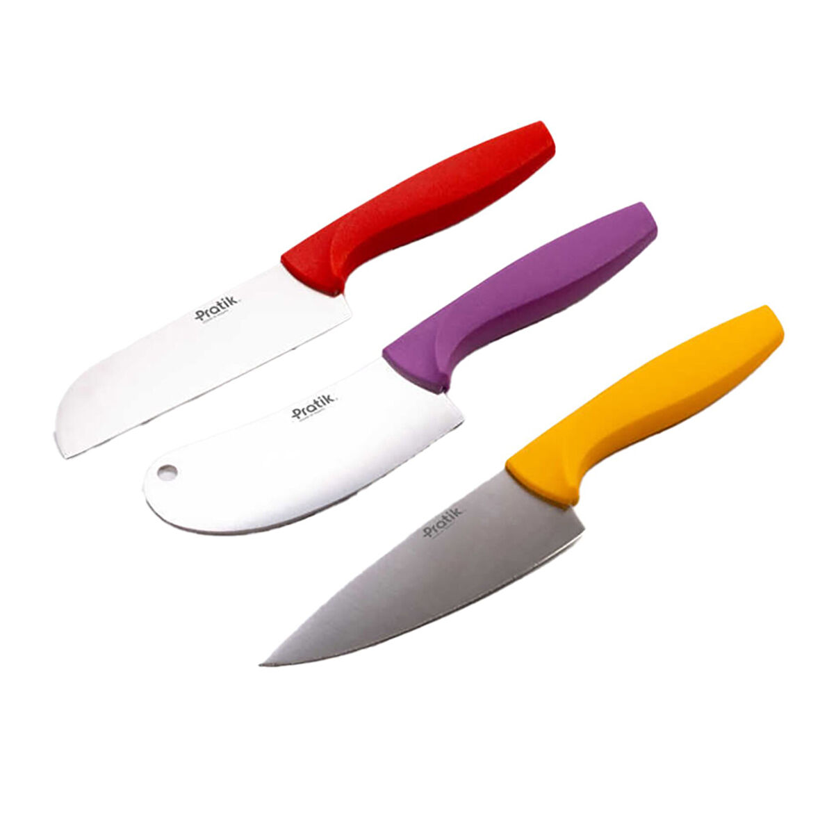 Pratik Mini Şef Asorti Bıçak 12 Cm 3 ADET