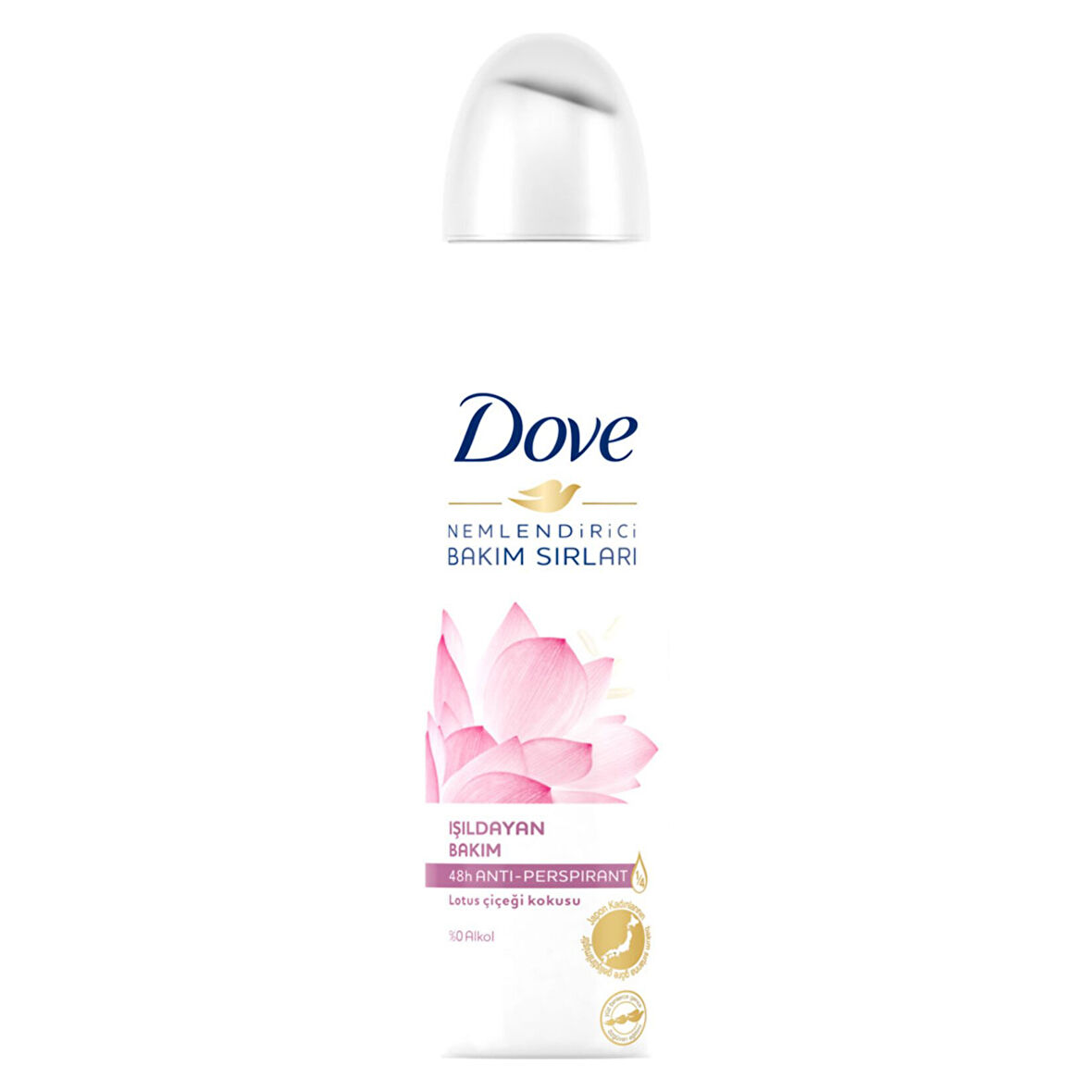 Dove Kadın Sprey Deodorant Nemlendirici Bakım Lotus Çiçeği 150 Ml 3 ADET