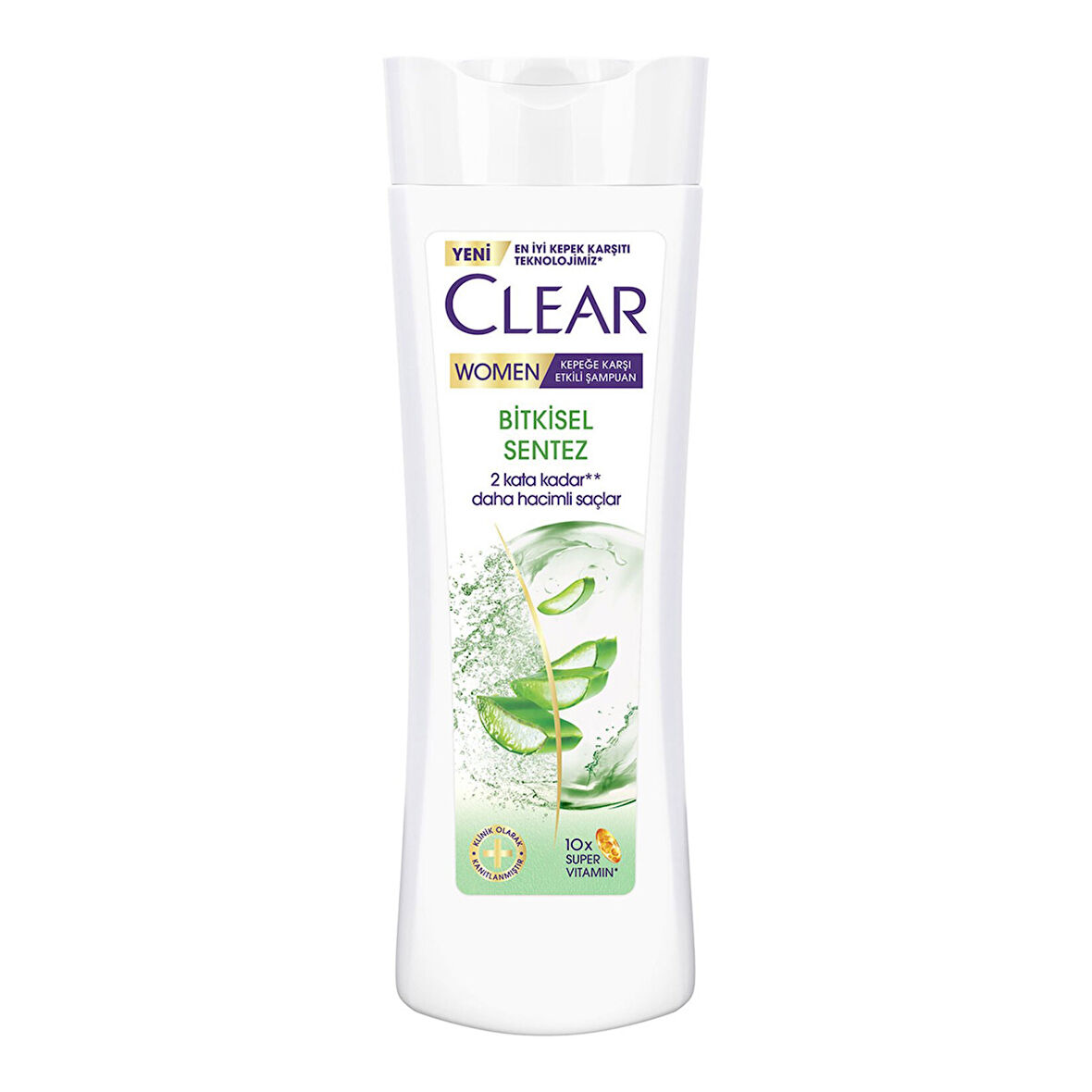 Clear Women Kepeğe Karşı Etkili Şampuan Bitkisel Sentez Aloe Vera & Çay Ağacı Yağı 350 ml 3 ADET