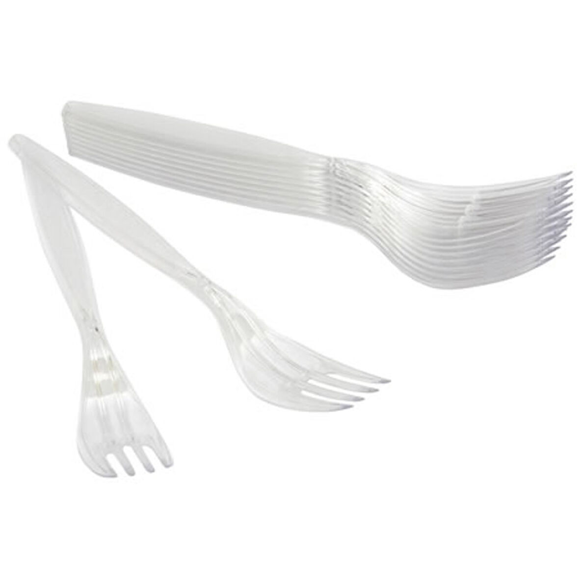 Roll-up Plastik Lüks Çatal 10'Lu 3 ADET