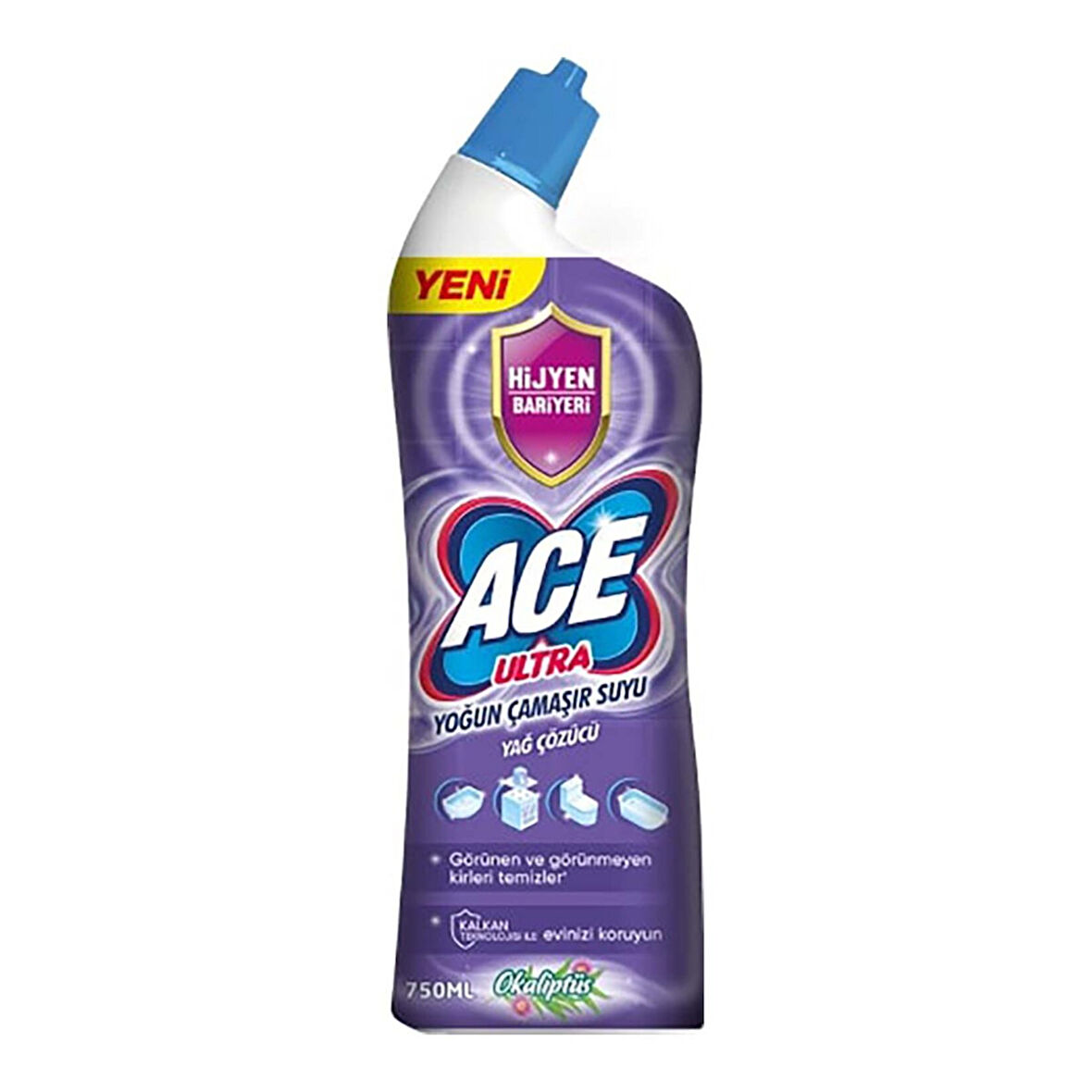 Ace Ultra Kıvamlı Çamaşır Suyu Okaliptüs 750 Ml 3 ADET