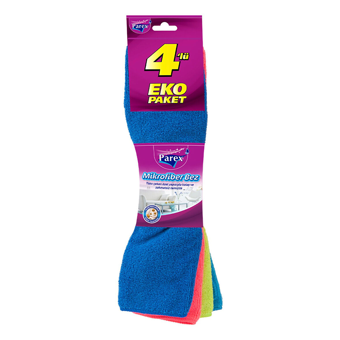 Parex Açık Mikrofiber Bez 4'lü 3 ADET