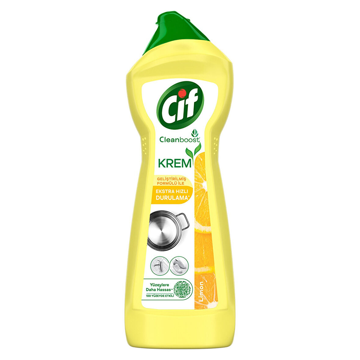 Cif Krem Yeni Nesil Yüzey Temizleyici Limon 750 Ml 3 ADET
