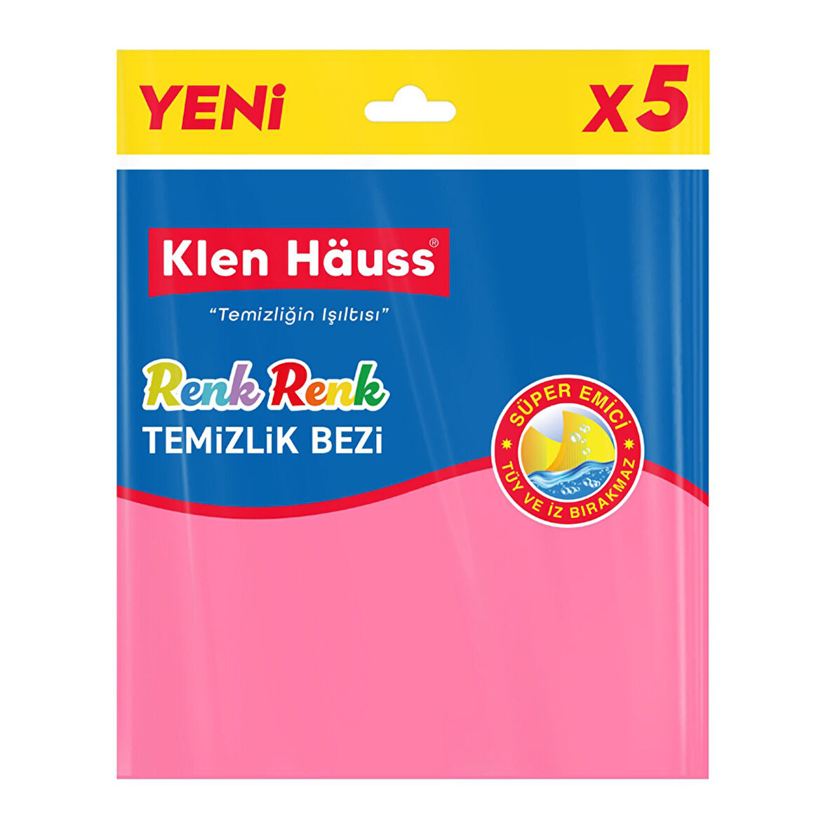 Klen Hauss Renk Renk Temizlik Bezi 5'li 3 ADET