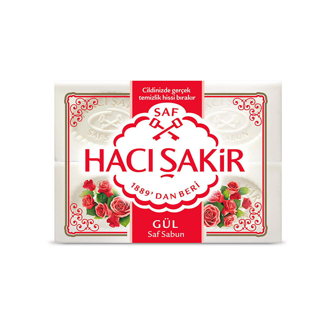 Hacı Şakir Gül Beyaz Kalıp Sabun 4X150 G 3 ADET