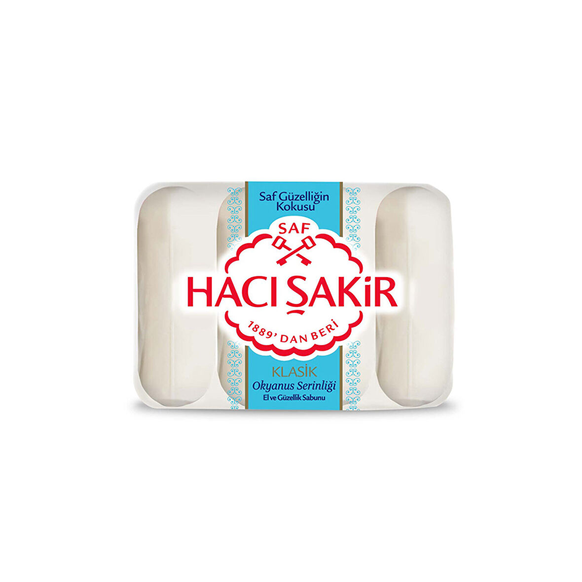 Hacı Şakir Klasik Okyanus Serinliği Güzellik Sabunu 4X70 G 3 ADET