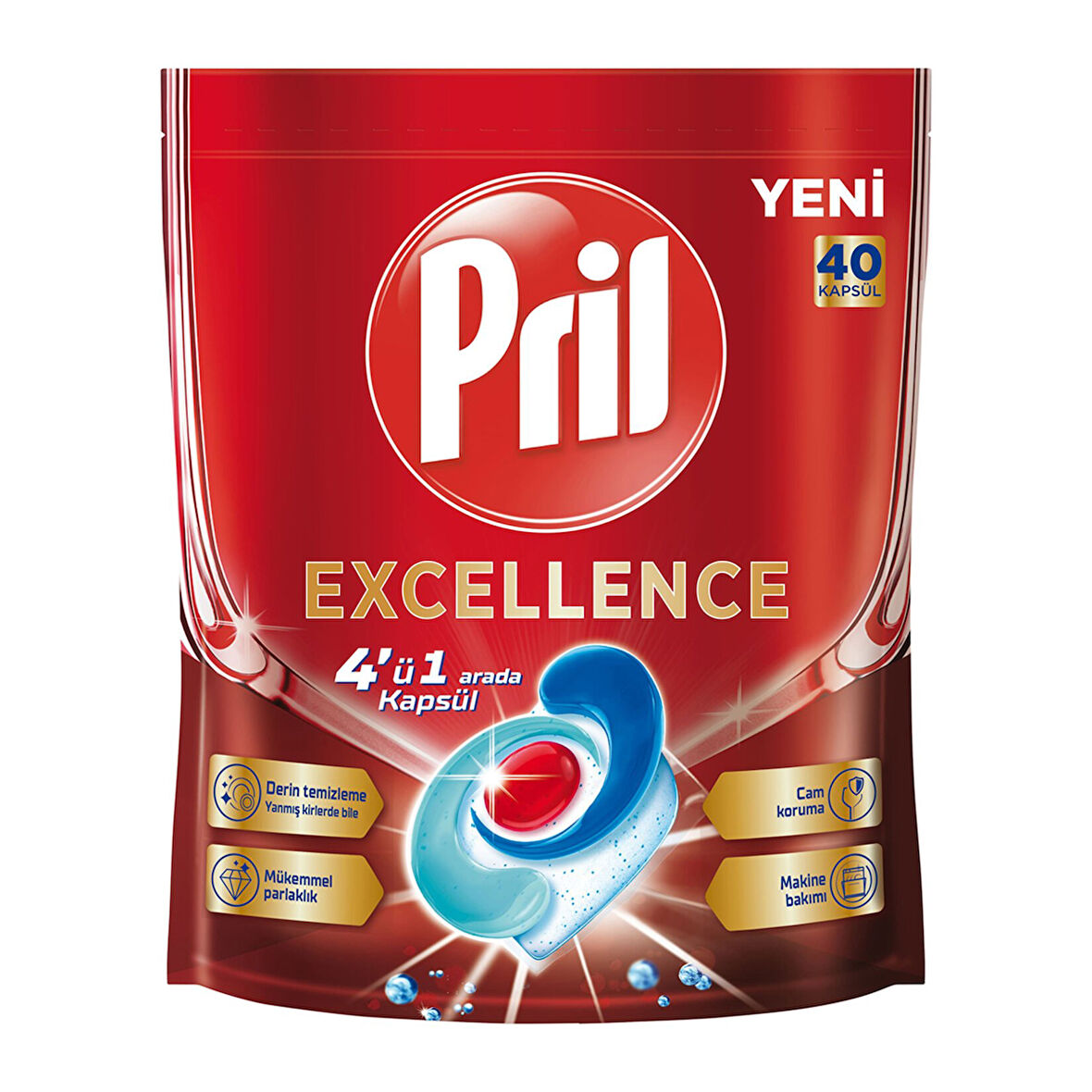 Pril Excellence Bulaşık Kapsülü 40'lı 724 G 3 ADET