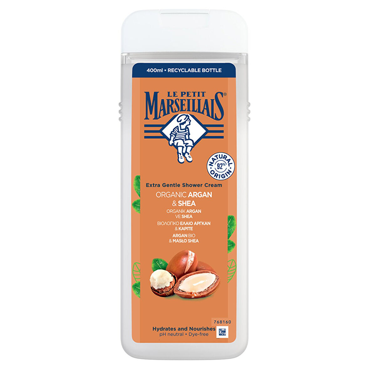 Le Petit Marseillais Organik Argan ve Shea Duş Jeli 400Ml 3 ADET