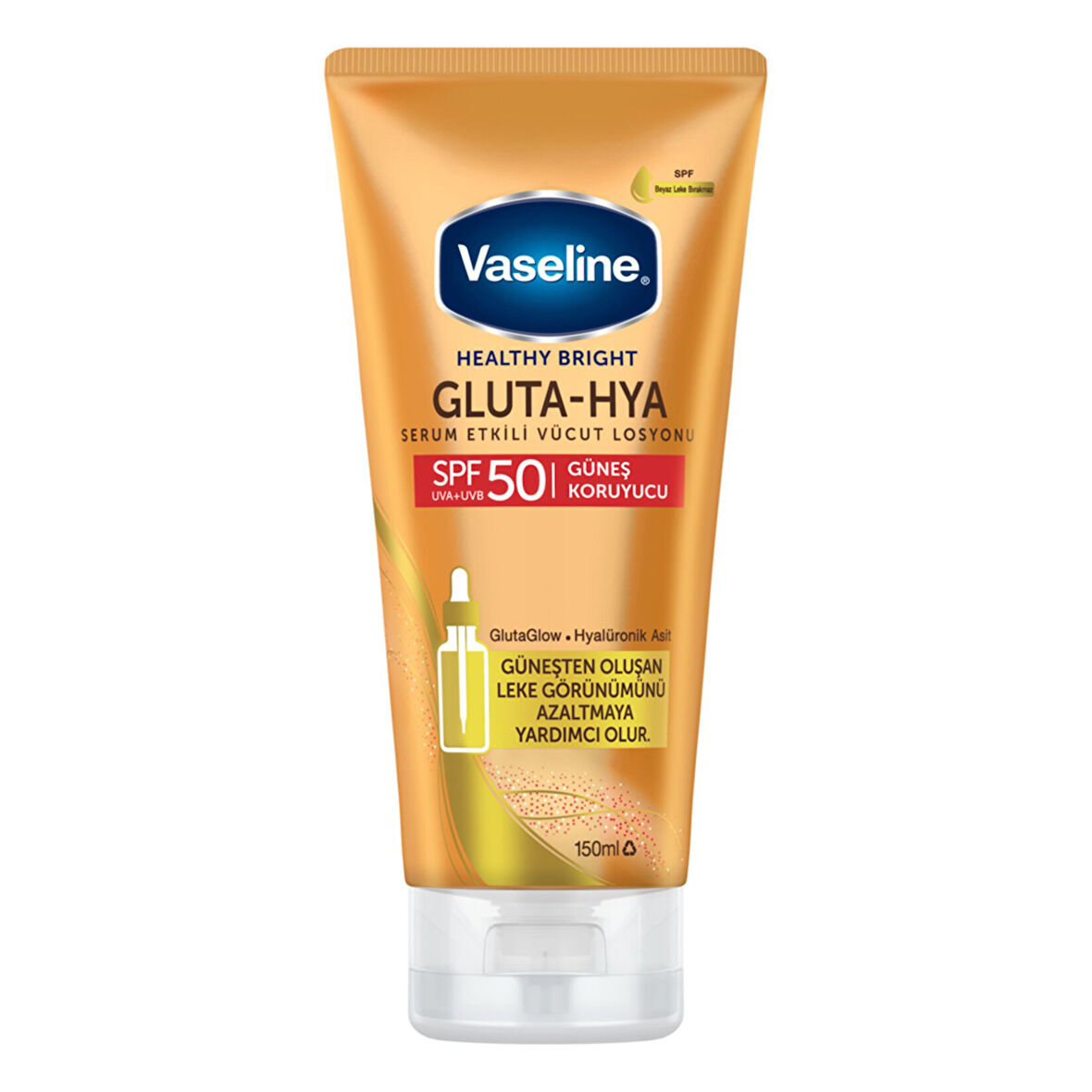 Vaseline Gluta Hya Güneş Koruyucu Vücut Losyonu 150 Ml 3 ADET