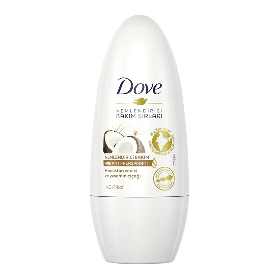 Dove Women Roll On Coconut 50 Ml 3 ADET