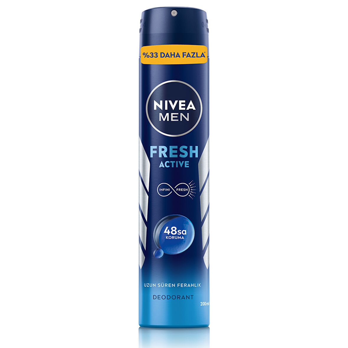 Nivea Men Fresh Active Erkek Sprey Deodorant 200 Ml 3 ADET