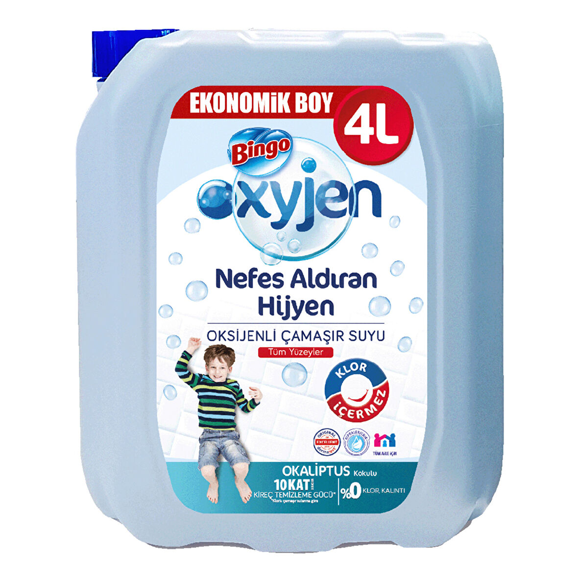 Bingo Oksijen Çamaşır Suyu Okaliptus 4 L 3 ADET
