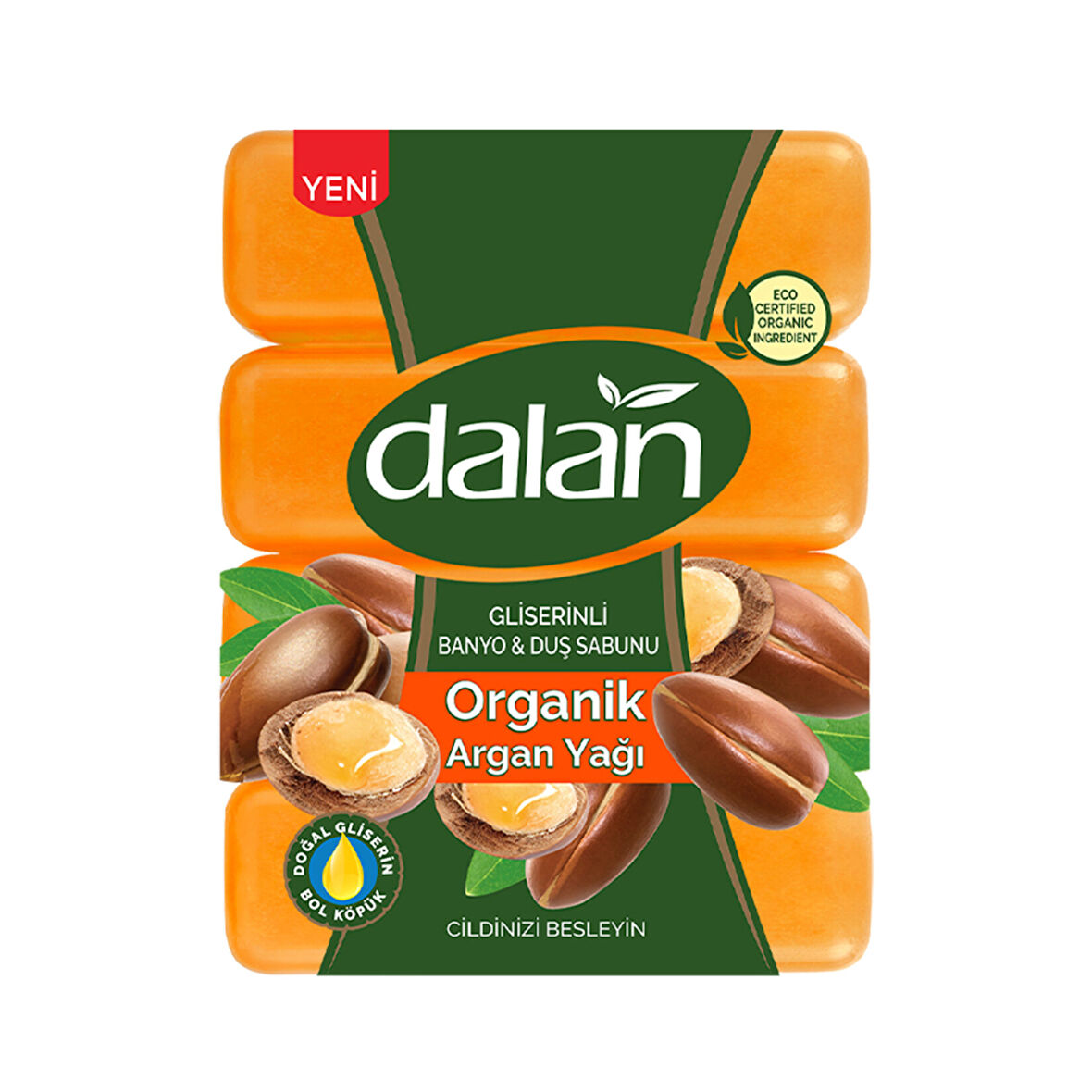 Dalan Organik Argan Oil Gliserinli Banyo & Duş Sabunu 4x150 G 3 ADET