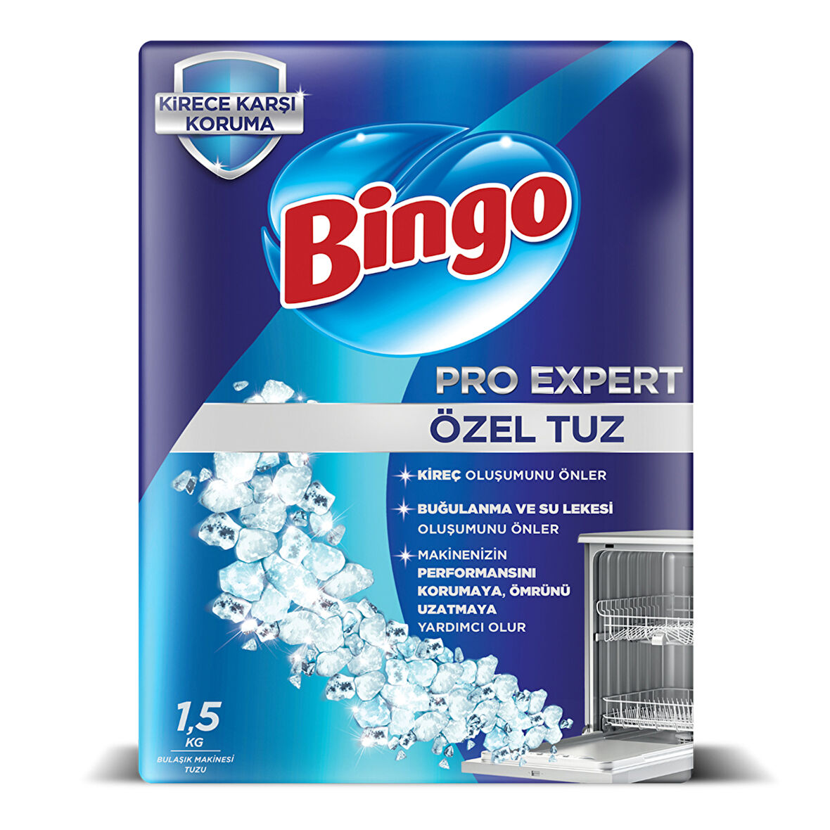 Bingo Bulaşık Makinesi Tuzu 1.5 Kg 3 ADET