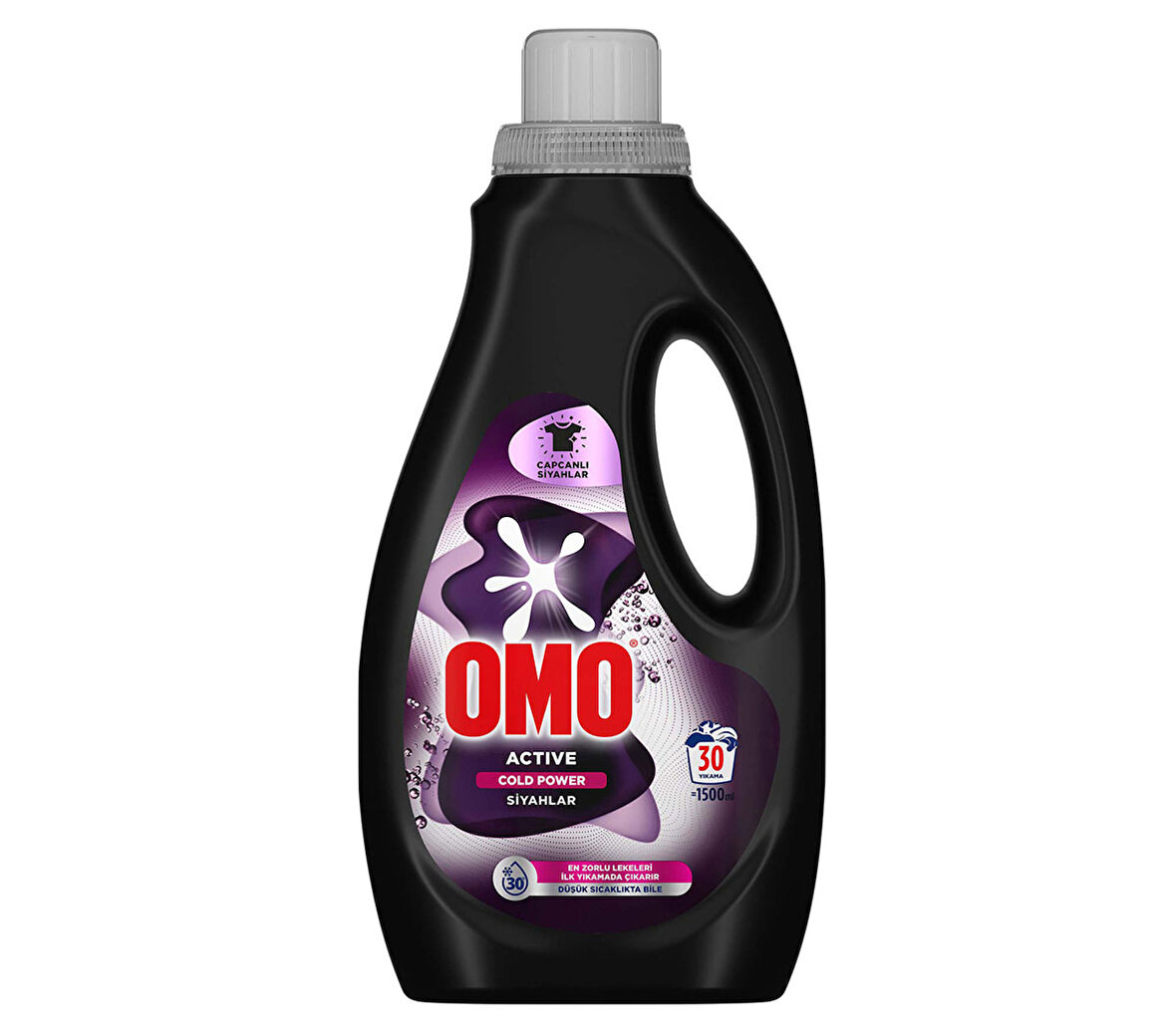 Omo Active Cold Power Siyahlar İçin Sıvı Deterjan 1500 Ml 3 ADET