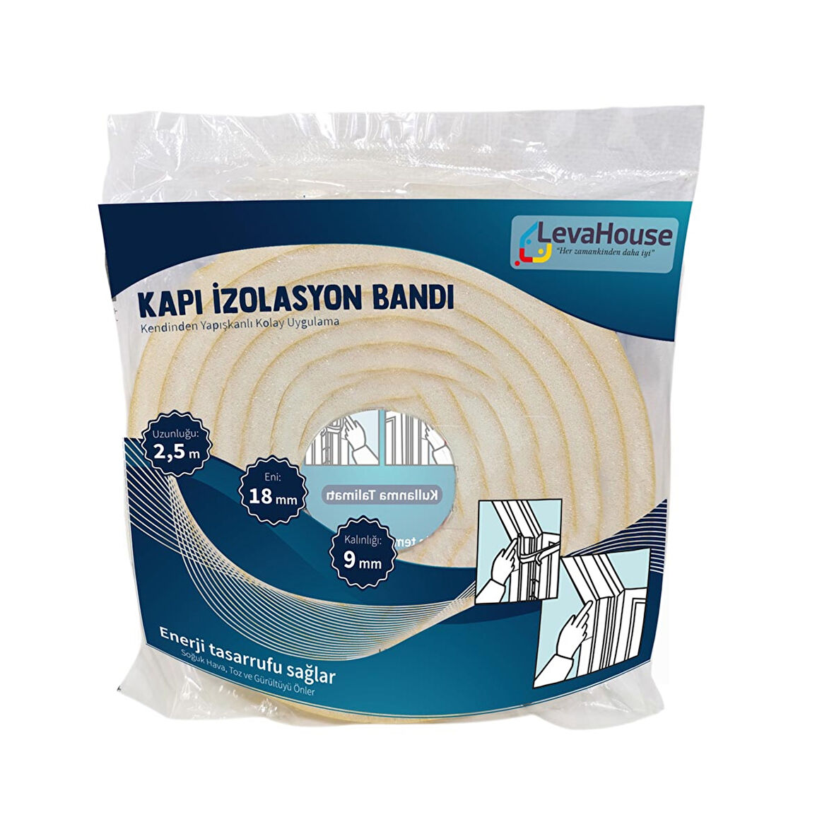Leva House Kapı İzolasyon Bandı 2,5 M 3 ADET