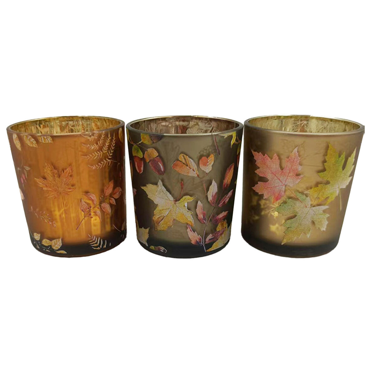 Touch Me Sonbahar Cam Mumluk 7 x 8 Cm 3 ADET