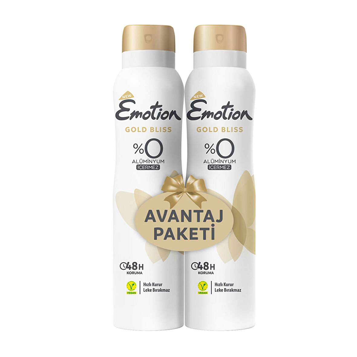 Emotion Gold Bliss Deodorant 2 x 150 Ml 3 ADET