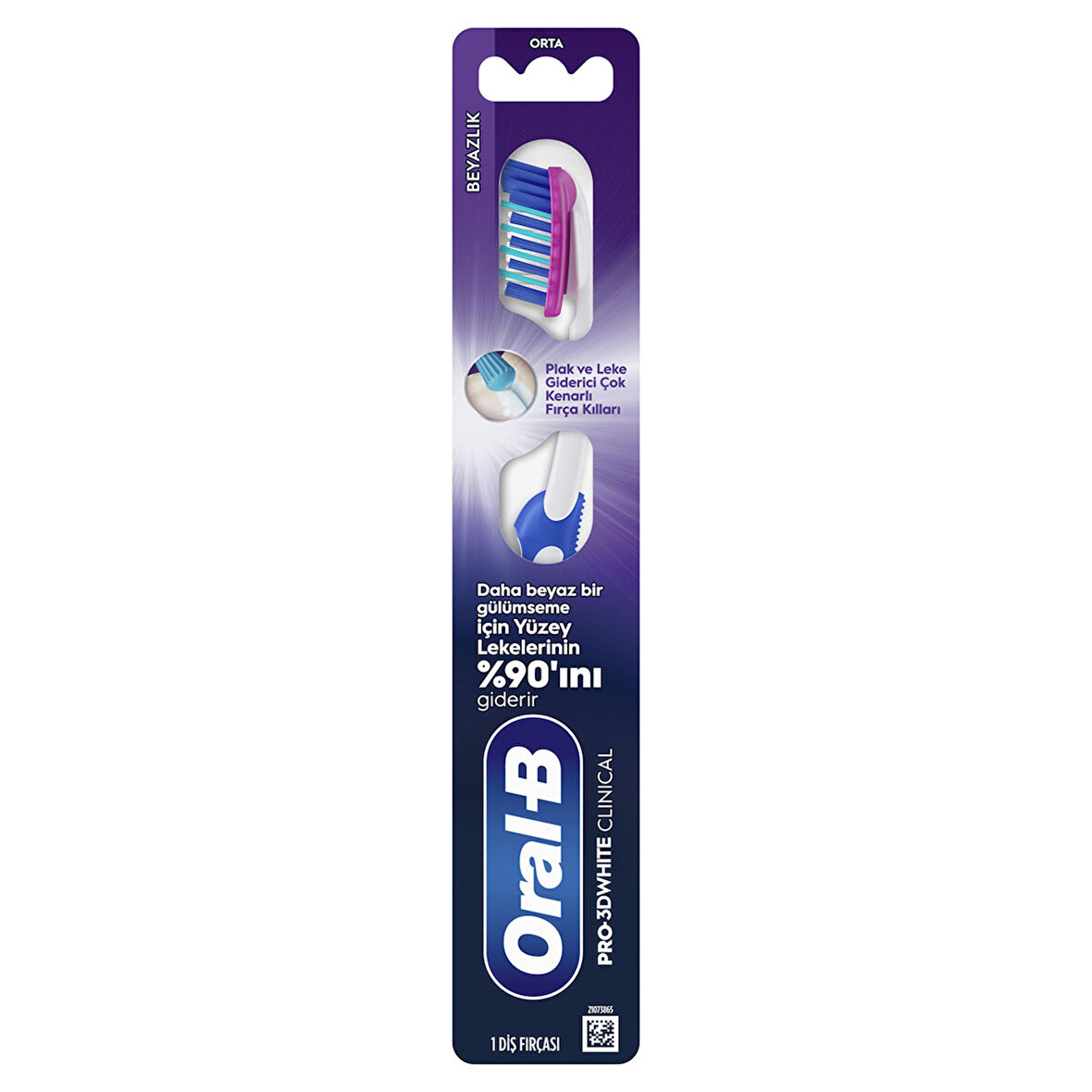 Oral-B Pro-3D White Clinical Beyazlık Diş Fırçası Orta 3 ADET