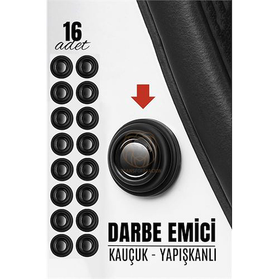 Kapı Bagaj Kaput Ses Darbe Emici Kauçuk Conta 16 ADET