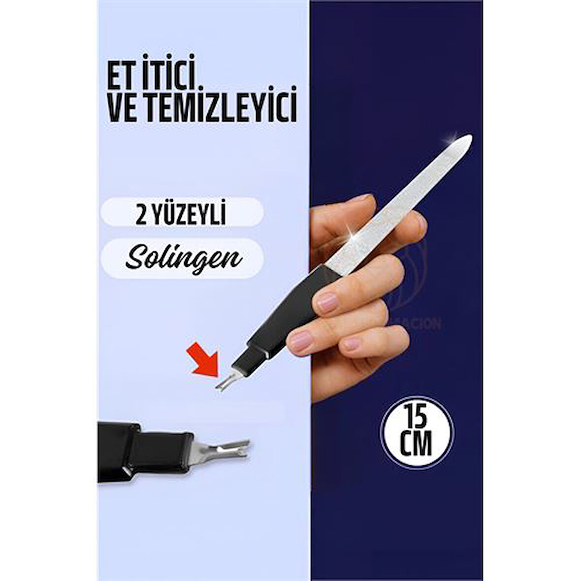 Tırnak Törpüsü Et İticili Et Kesici Çelik Solingen Profesyonel