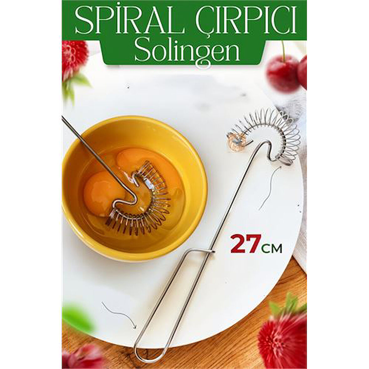 Çelik Spiral Çırpıcı Solingen Professional