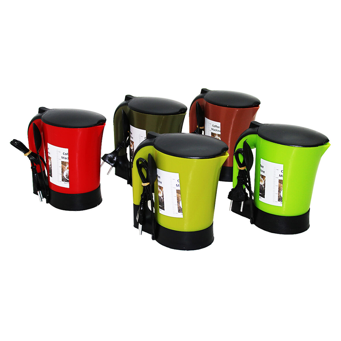 PLASTİK RENKLİ SU ISITICISI KETTLE ELEKTRİKLİ CEZVE-Findit