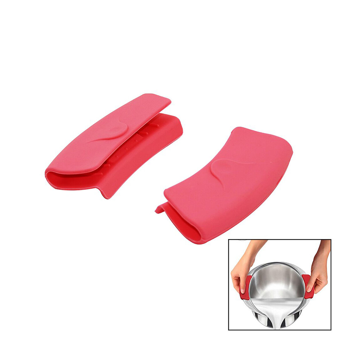 2PCS   SİLİKON  TENCERE TAVA TUTUCAK-Findit