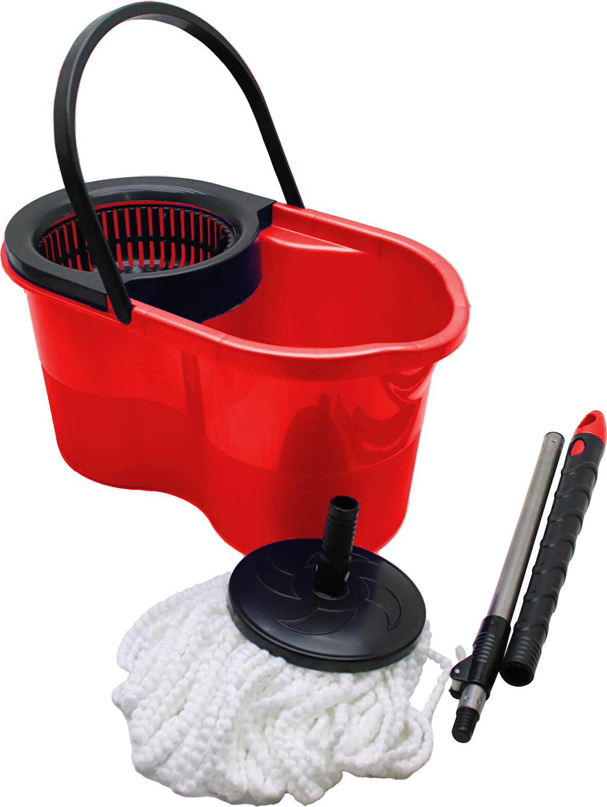 18LT---KUTULU---OTOMATİK DÖNERLİ KOVA MOP TEMİZLİK SETİ-Findit