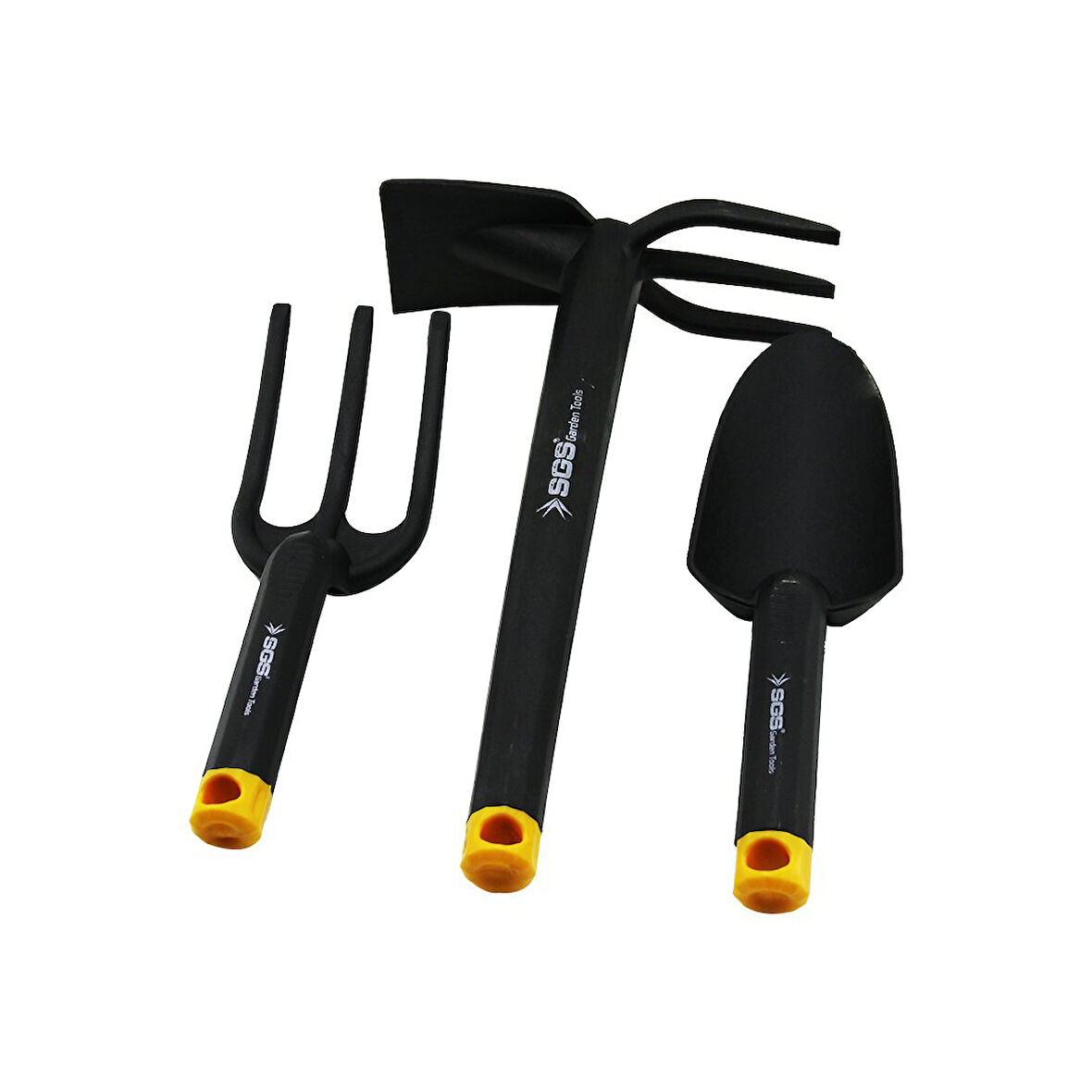 3PCS PLASTİK SİYAH ÇAPA BAHÇE SETİ TIRMIK - ÇAPA - KÜREK-Findit