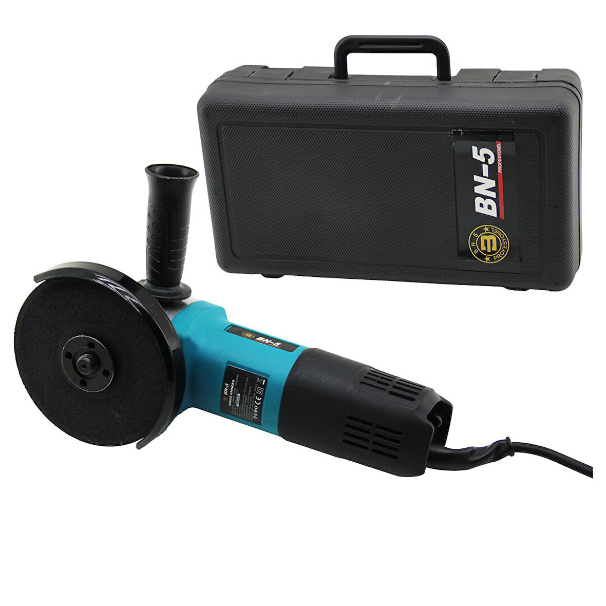 ANGEL GRINDER SPRAL TAŞLAMA - POLİSAJ ZIMPARA 1200W 125MM - 11000RPM BN-118-Findit