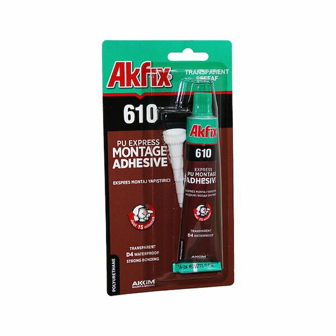 Şeffaf Ekspres Montaj Yapıştırıcı Tüp 50 ML - 30 Adet -Findit