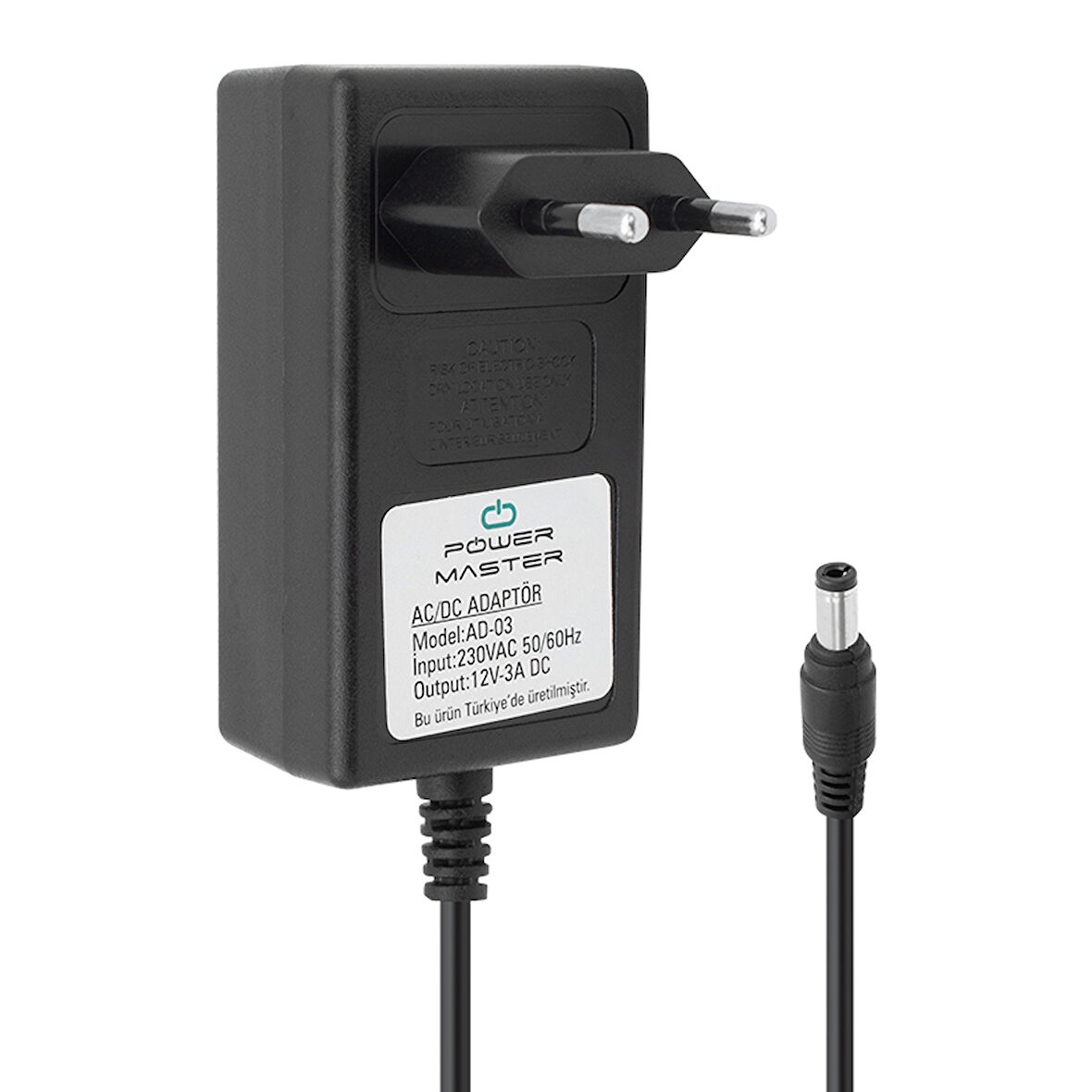12 VOLT - 3 AMPER PLASTİK KASA PRİZ TİPİ ADAPTÖR 5.5*2.5 UÇ-Findit