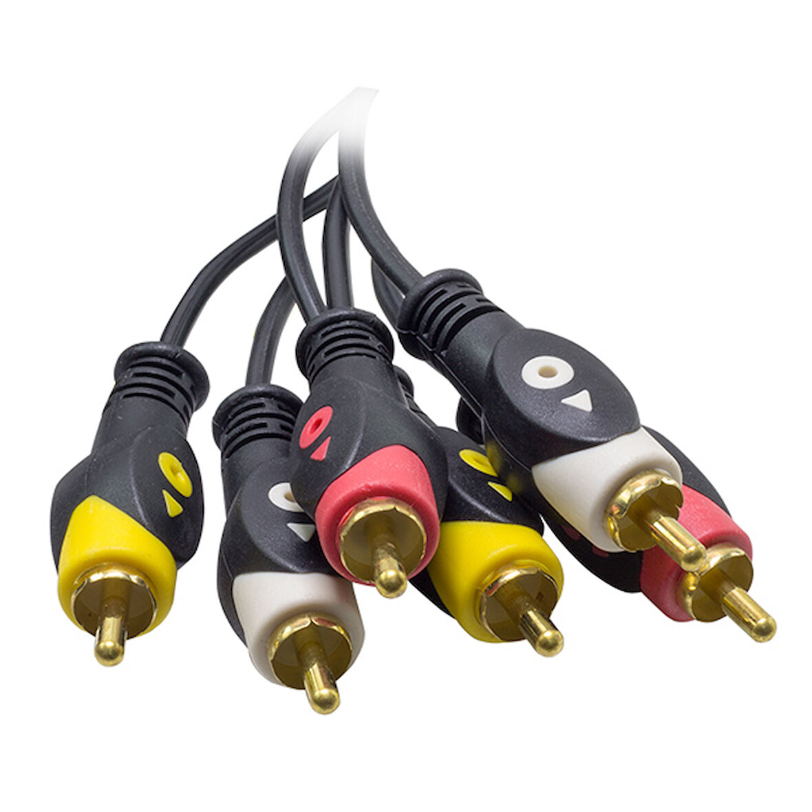 3 RCA + 3 RCA 3 METRE KABLO 1.KALİTE-Findit