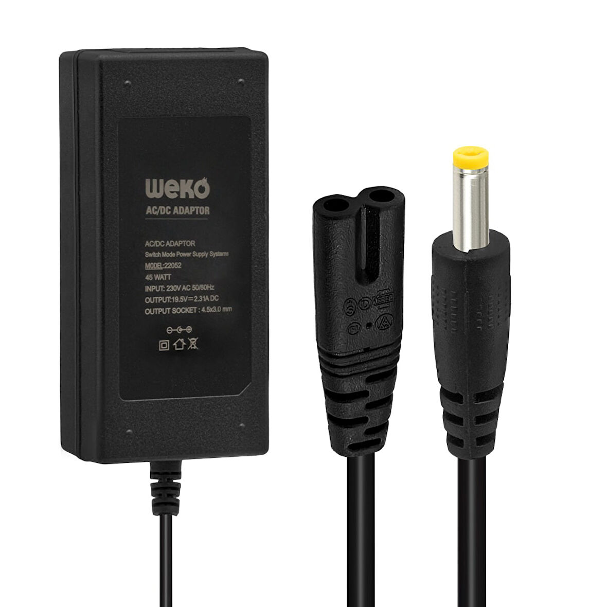 19.5 VOLT 2.31 AMPER 4.5X3.0MM UÇLU NOTEBOOK ADAPTÖR YERLİ ÜRETİM-Findit