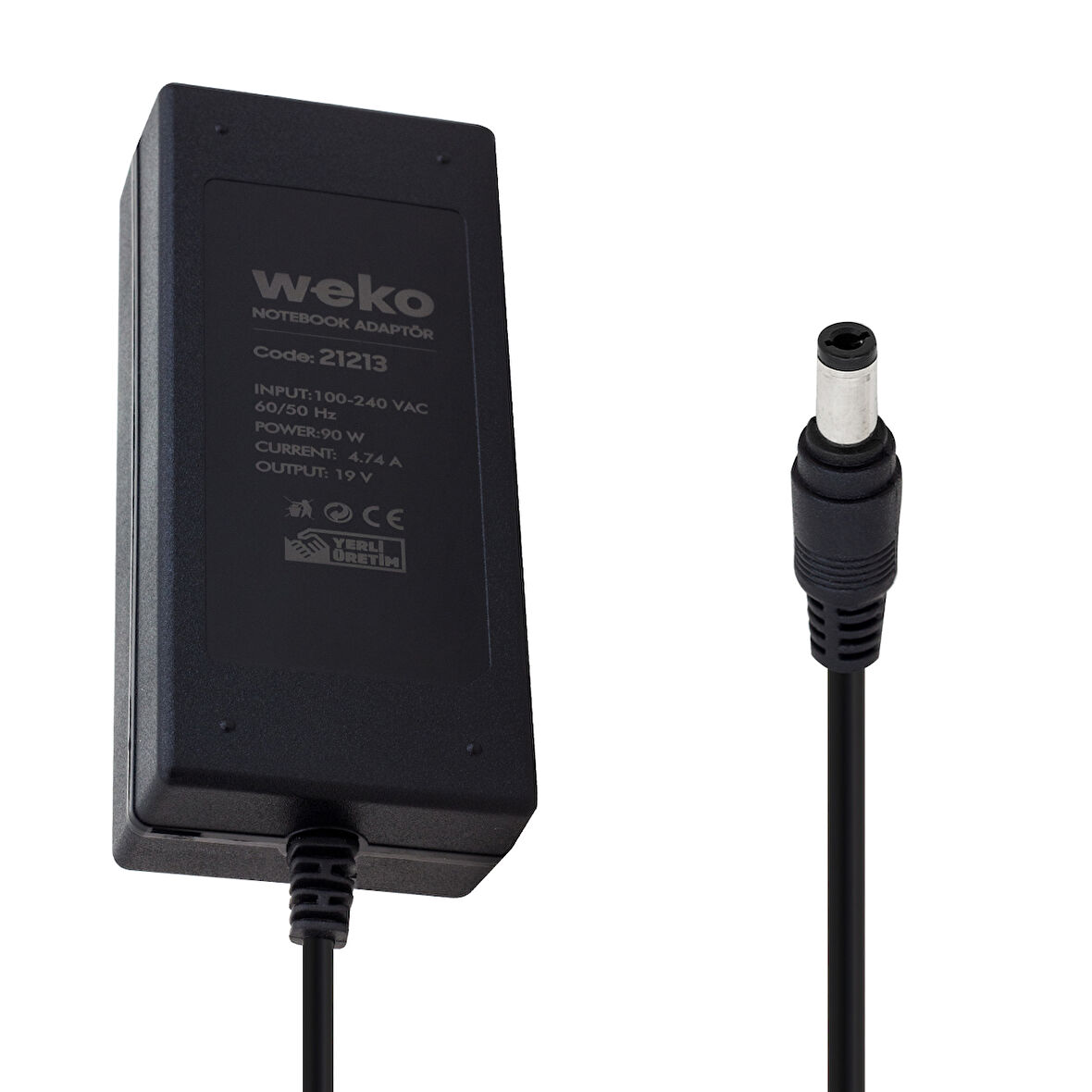 19 VOLT 4.74 AMPER 90 WATT 5.5*2.5 UÇLU NOTEBOOK ADAPTÖR YERLİ ÜRETİM-Findit