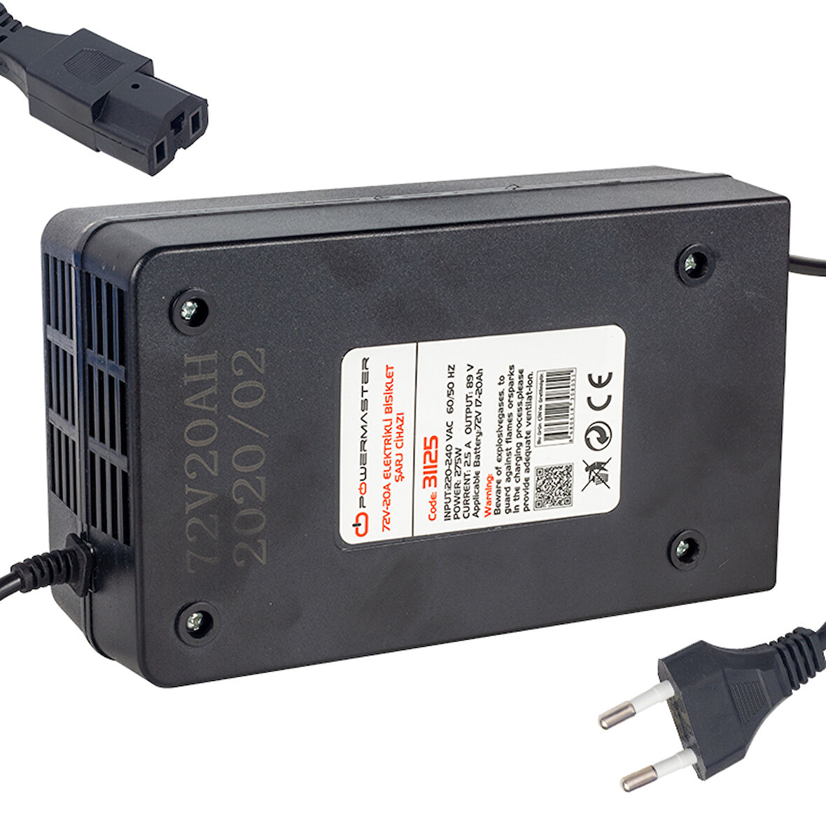 72 VOLT - 20 AMPER ELEKTRİKLİ BİSİKLET ŞARJ CİHAZI-Findit