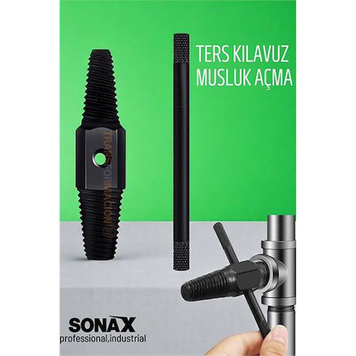 Modacar Ters Kılavuz Hasarlı Musluk Boru Vana Kılavuz Seti Musluk Açma