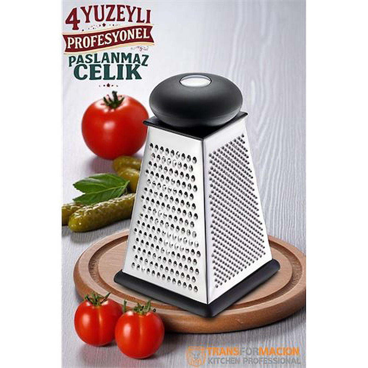 El Rendesi 4 Taraflı Profesyonel 304 Paslanmaz Çelik