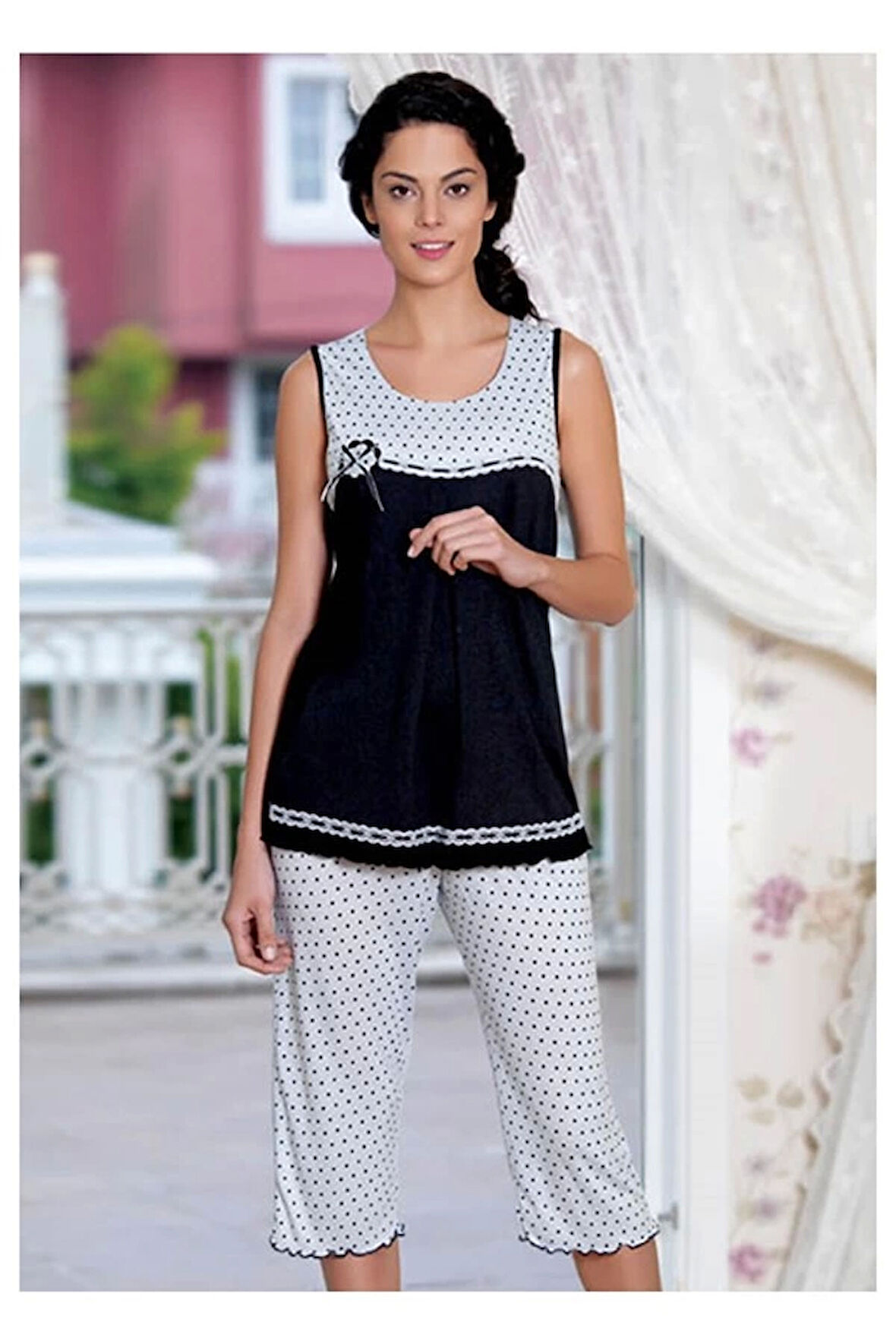 Kadın Altı Puanlı Yazlık Pijama 21549