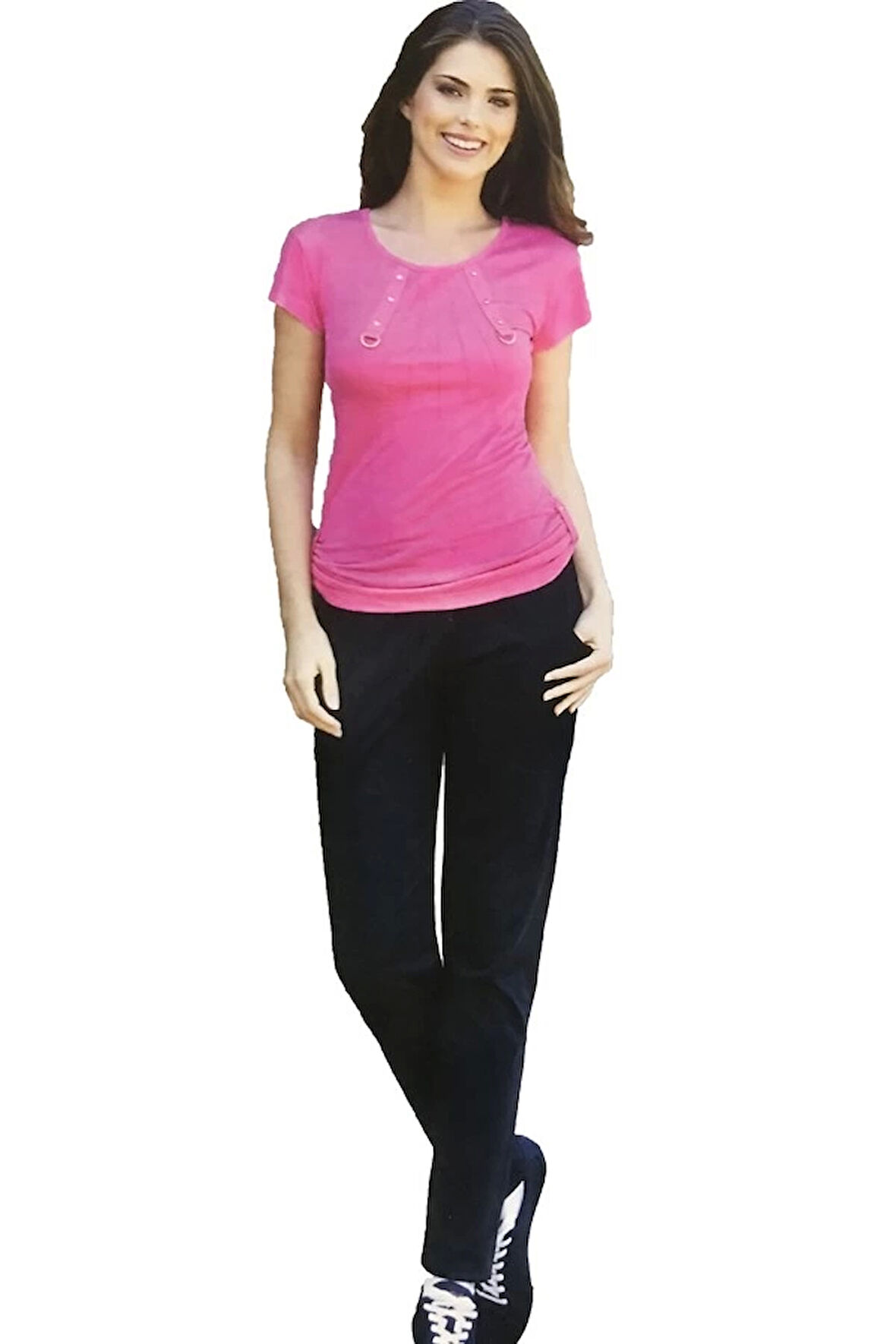 Kadın için Pijama Takımı Fuşya Renk 5421