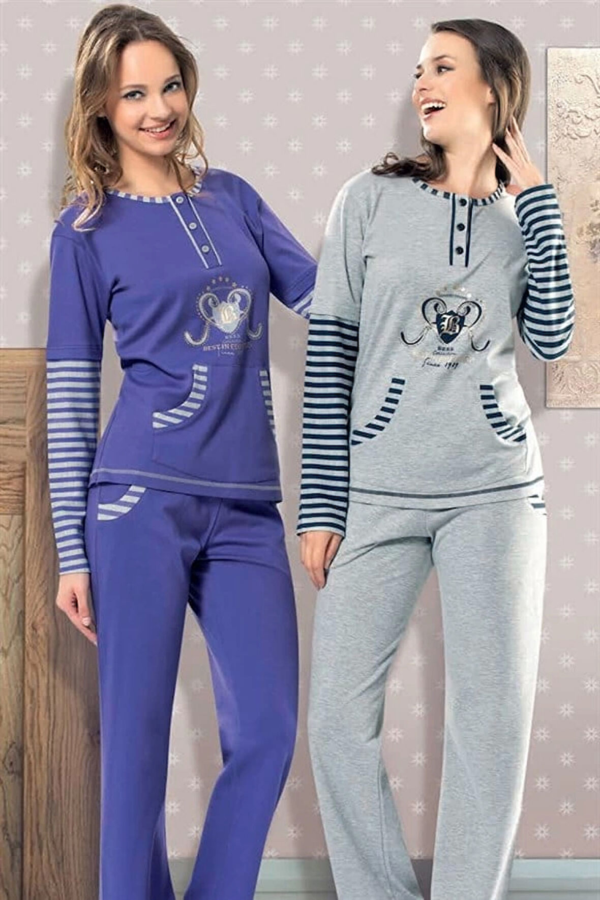 Bayan Kışlık Pijama Takımı 5290