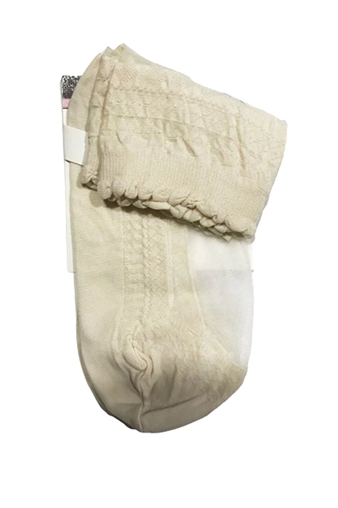 Kadın Kilim Desen Soket Beyaz