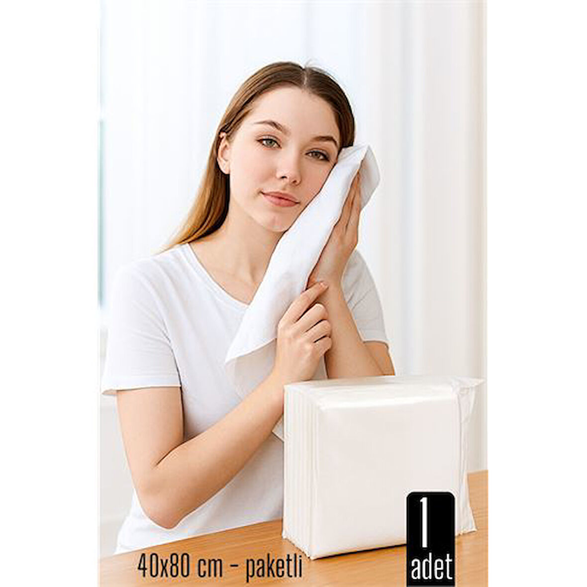 Tek Kullanımlık Havlu - Kuru Havlu - Paketli ve Çok Amaçlı 40X80 CM 1 Adet