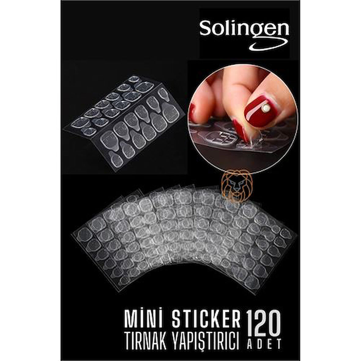 Tırnak Yapıştırıcı Solingen Mini Sticker 120 Adet