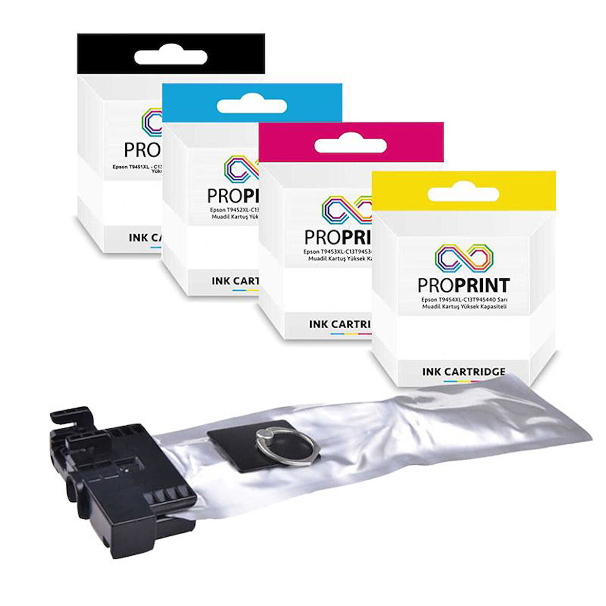 Epson T9451XL-52XL-53XL-54XL Muadil Kartuş Seti CMYK- WF-C5790DWF