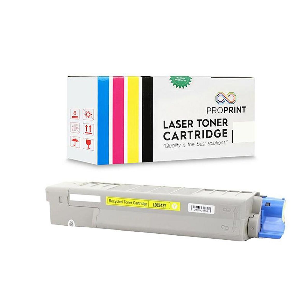 Proprint Oki Uyumlu C612-46507517 Sarı Muadil Toner - C612dn